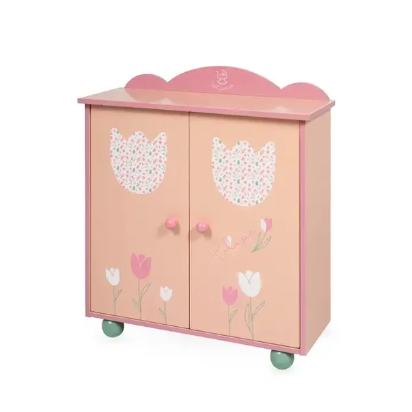 55274 - ARMOIRE EN BOIS POUR POUPÉES