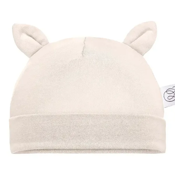 Bonnet bébé en bambou - beige