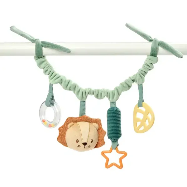 Nouveau  Jouet de poussette Lion Léon - Jouet pour bébé pour la maison ou en déplacement - 17 cm - Multicolore