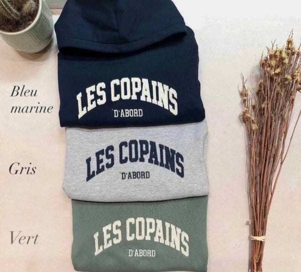 Sweat à capuche Garçon les copains d'abord