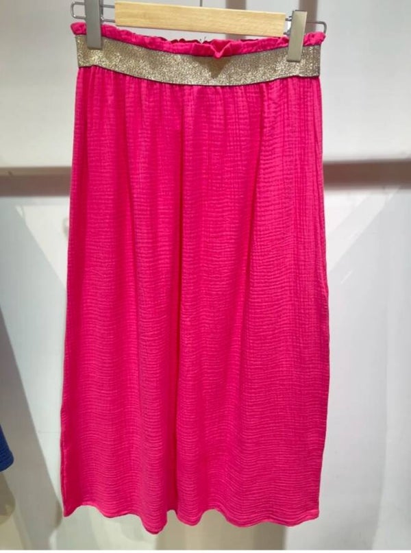 JUPE  LONGUE EN GAZE DE COTON POUR LES MAMANS