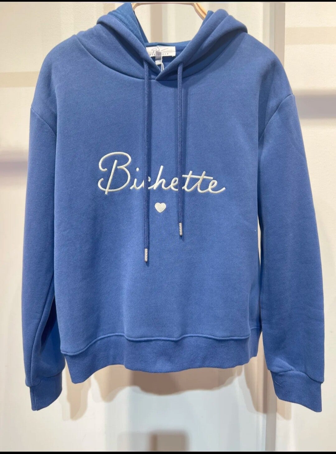 Sweet à capuche avec broderie " Bichette" pour les mamans