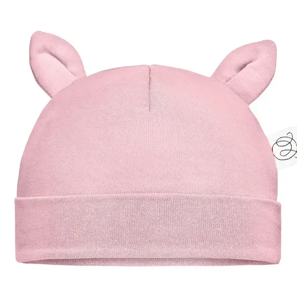 Bonnet bébé en bambou - rose blush Taille   1 à 6 mois
