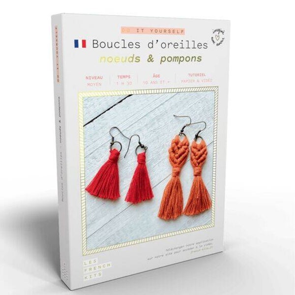 French'Kits - DIY - Boucles d’oreilles - Noeuds & Pompons  FRENCH KITS FRENCH KITS