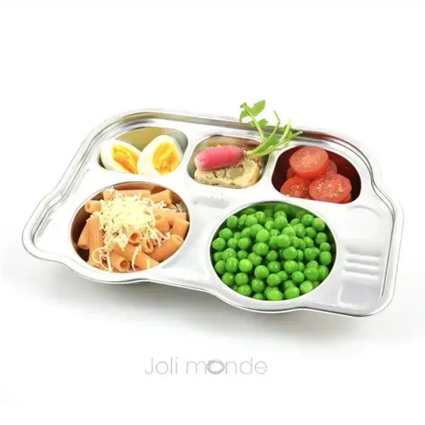 P'tit Bus - Plateau repas 5 compartiments Kids
