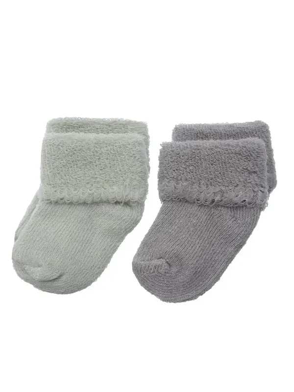 Lot de 2 paires de chaussettes mint et grises