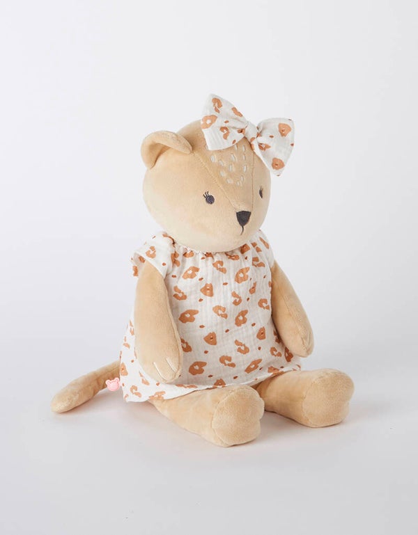 Peluche medium Kendi en Veloudoux, beige/terracotta, 40cm