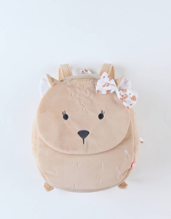 Sac à dos Kendi en Veloudoux®, beige Noukie's