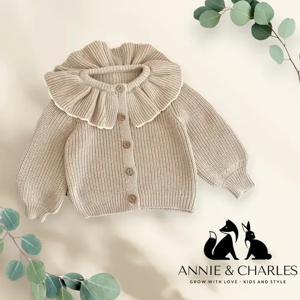 Veste en tricot Annie & Charles® avec col Amalia