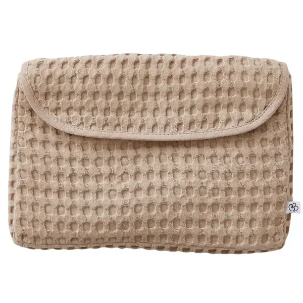 Pochette imperméable Coton Gaufré - Latté