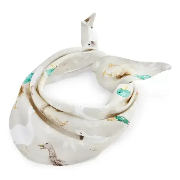 Foulard triangle en bambou - Canards