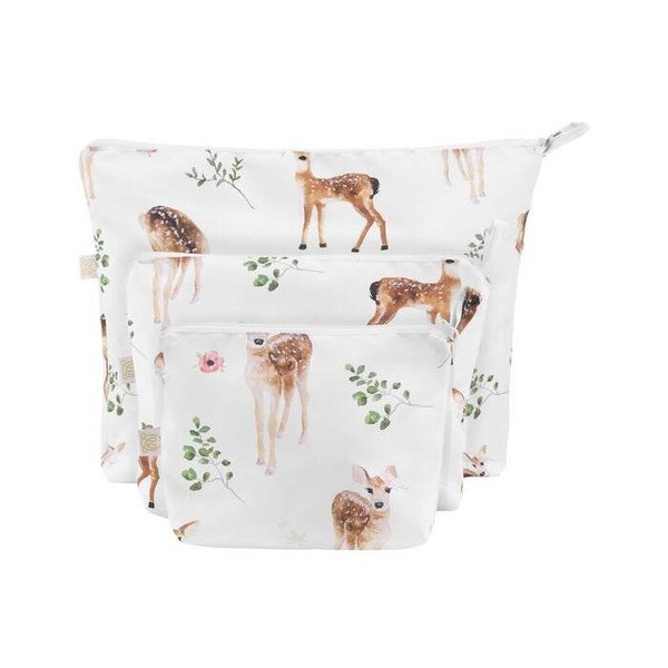 Trousses à maquillage imperméables - lot de 3 - Faons