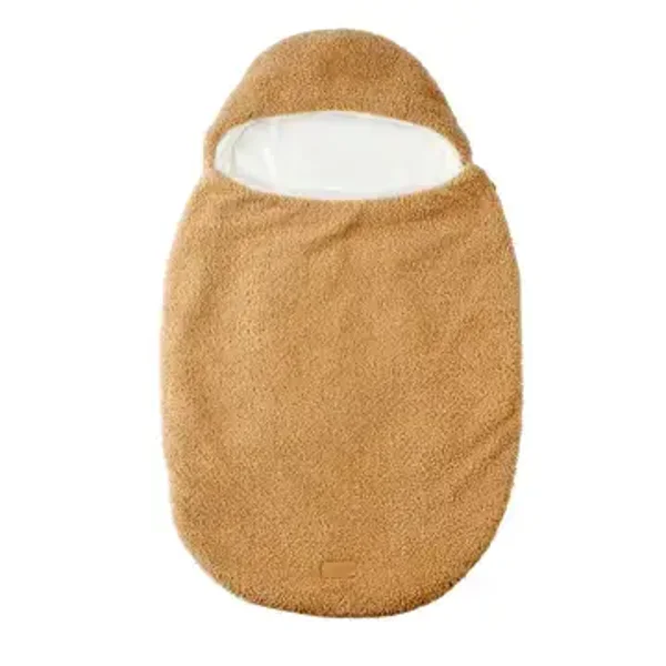Nid Bébé TEDDY Marron 0–6 mois – Nid Bébé Doux – Pour Siège Auto et Poussette