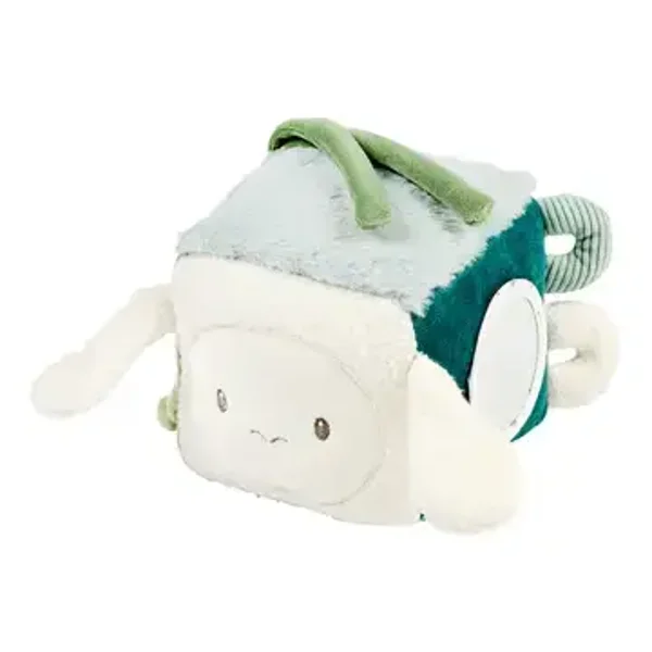 Cube d'activité Lapidou Soft - 18 cm - Vert tilleul