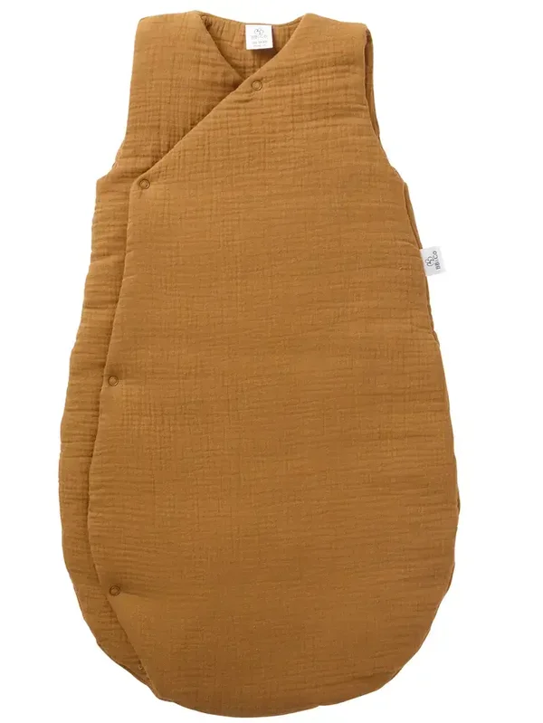 Gigoteuse forme kimono gaze de coton ouatiné - Havane