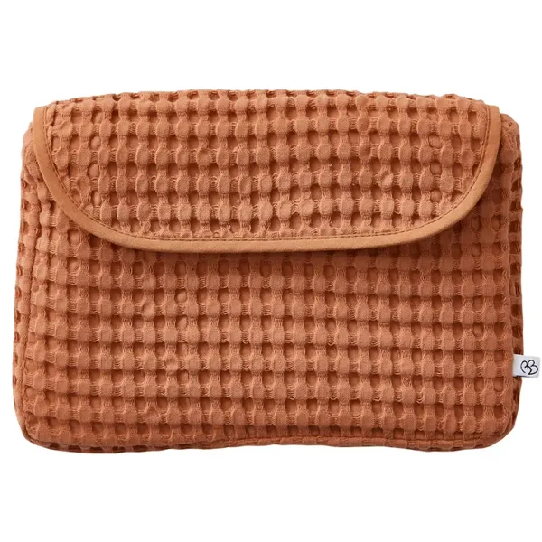 Pochette imperméable Coton Gaufré cassonade