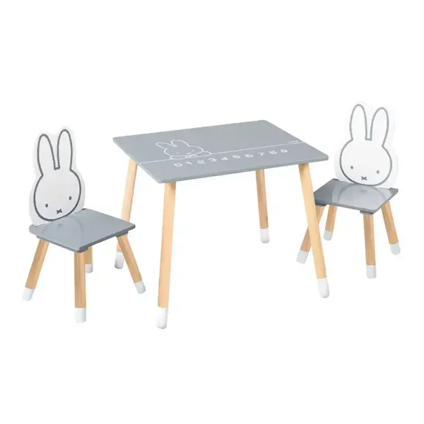 Ensemble de mobilier enfant 'miffy®' de ROBA : 2 chaises et 1 table