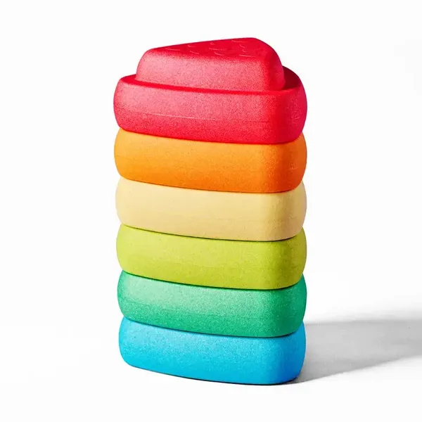 Blocky Balance Pierres empilables - 50 cm - Multicolore