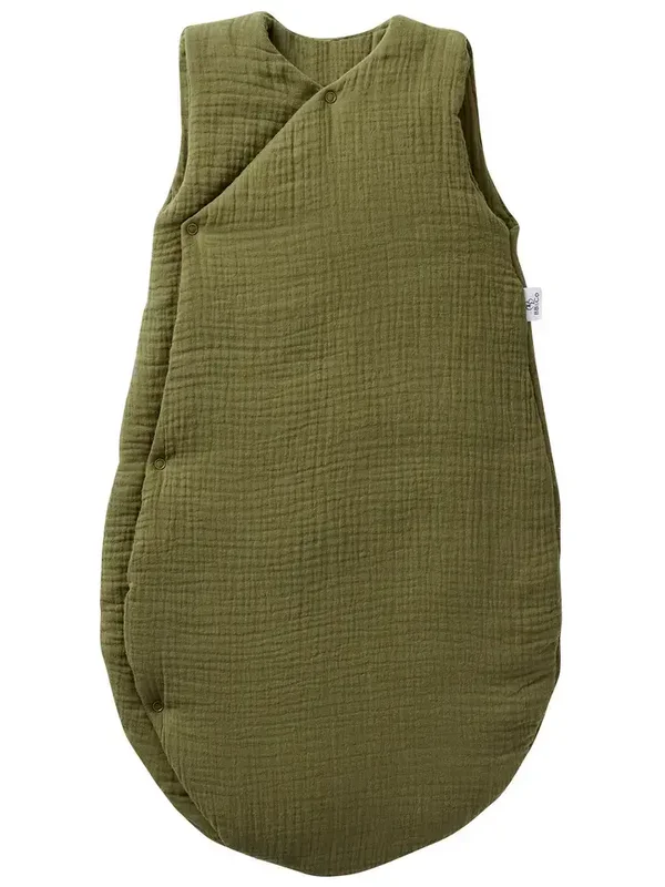 Gigoteuse forme kimono gaze de coton ouatiné - Fougère
