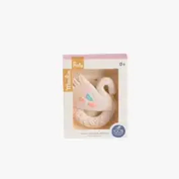 Hochet anneau de dentition caoutchouc Cygne