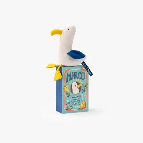 Poupée hochet goéland Marco