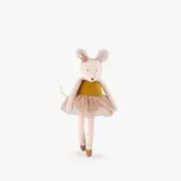 Petite peluche Souris or