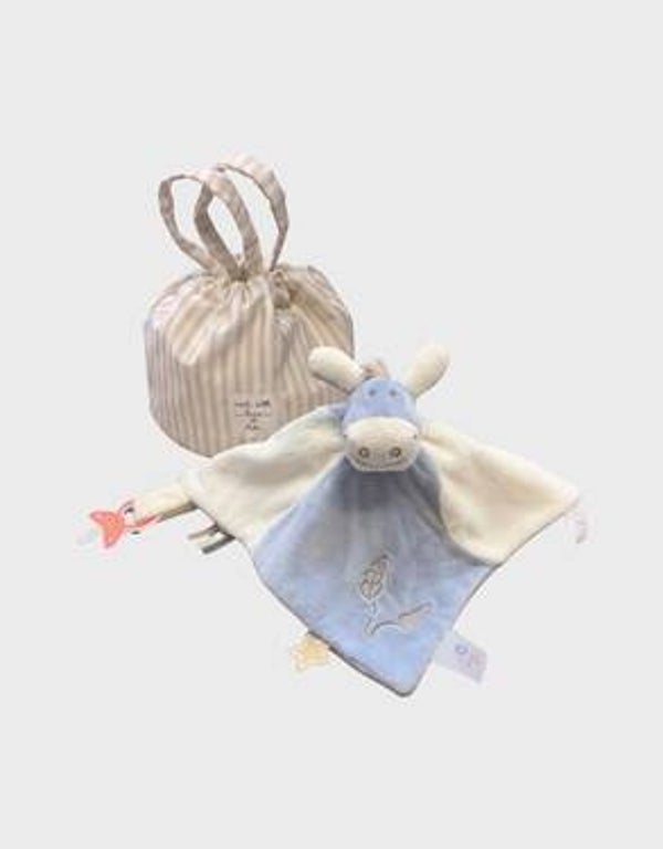 Doudou âne bleu Paco avec pochon cadeau à partir du 16/11/26