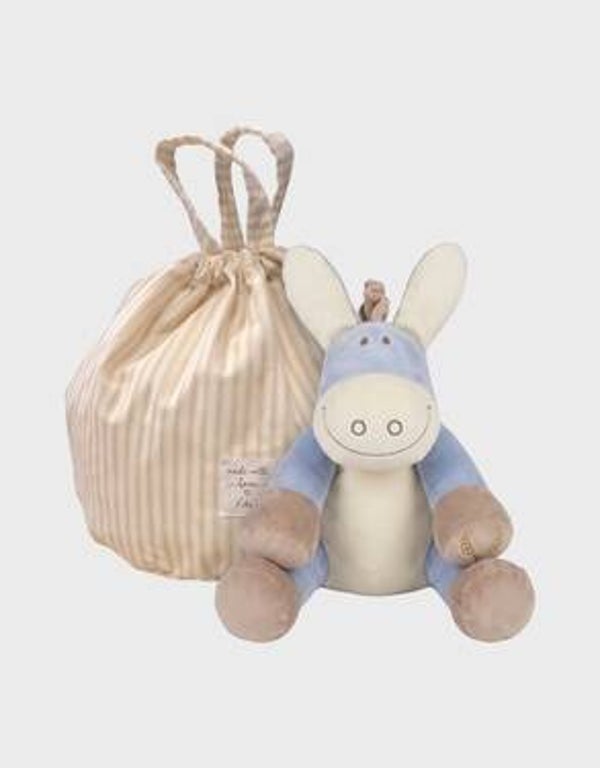 Peluche âne bleu Paco 40 cm avec pochon cadeau à partir du 16/11/26