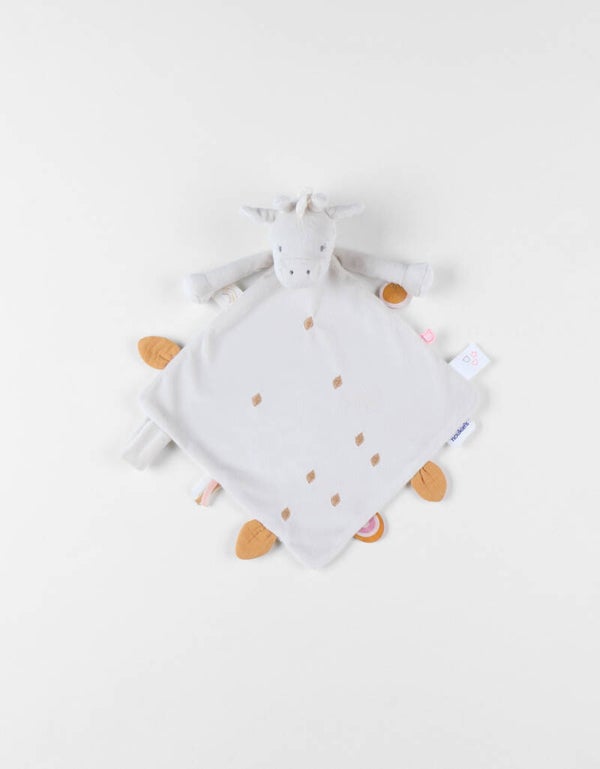 Doudou Gigi en Veloudoux®, greige/ocre Noukie's