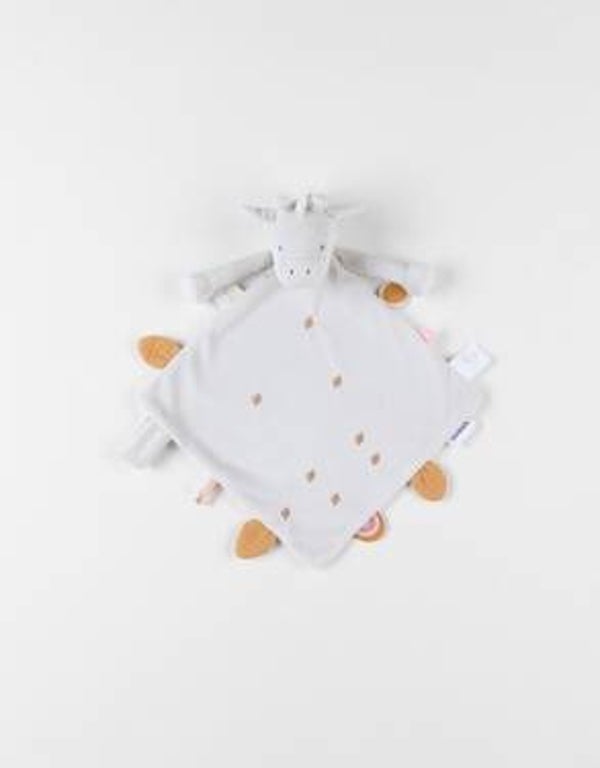 Doudou Gigi en Veloudoux®, greige/ocre