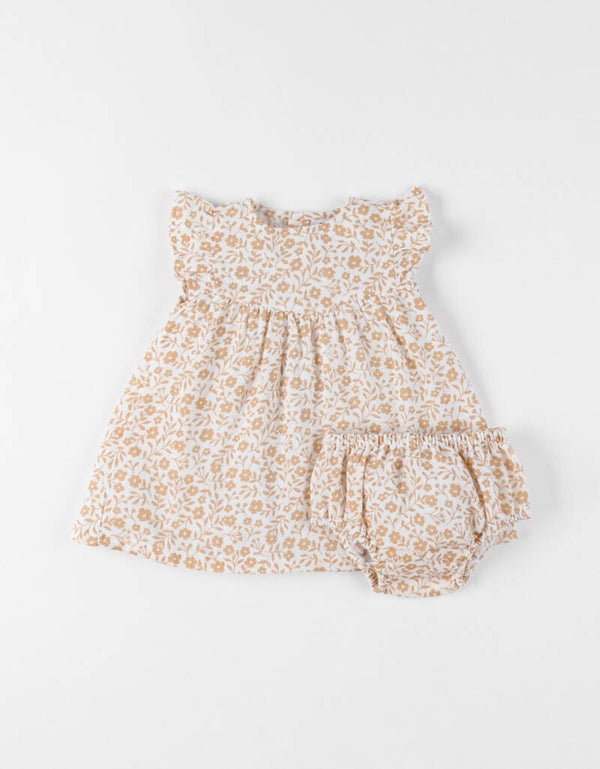 Robe avec bloomer, Voile de coton 9 mois