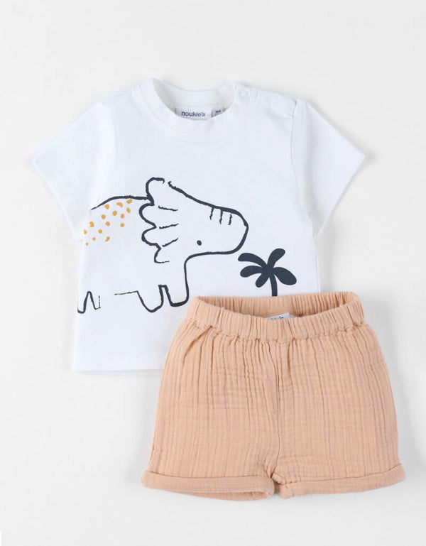 Set T-shirt avec Short, Coton 3 mois