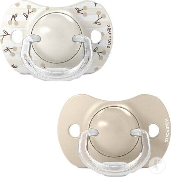 Suavinex Birdies Sucettes Symetriques SX Pro 0-6 Mois Beige 2 Pièces
