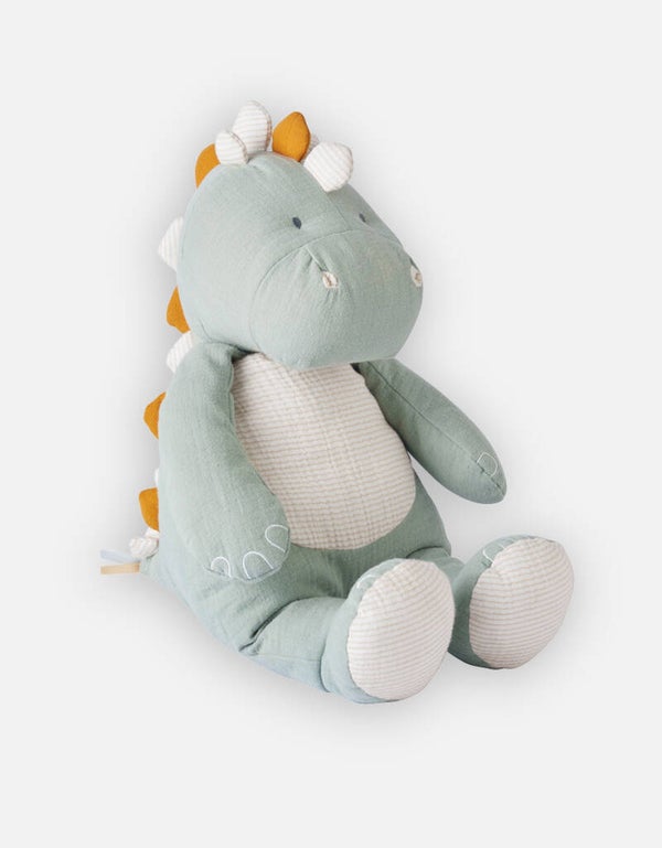 Peluche medium Stegi en mousseline de coton BIO, eucalyptus Noukie's