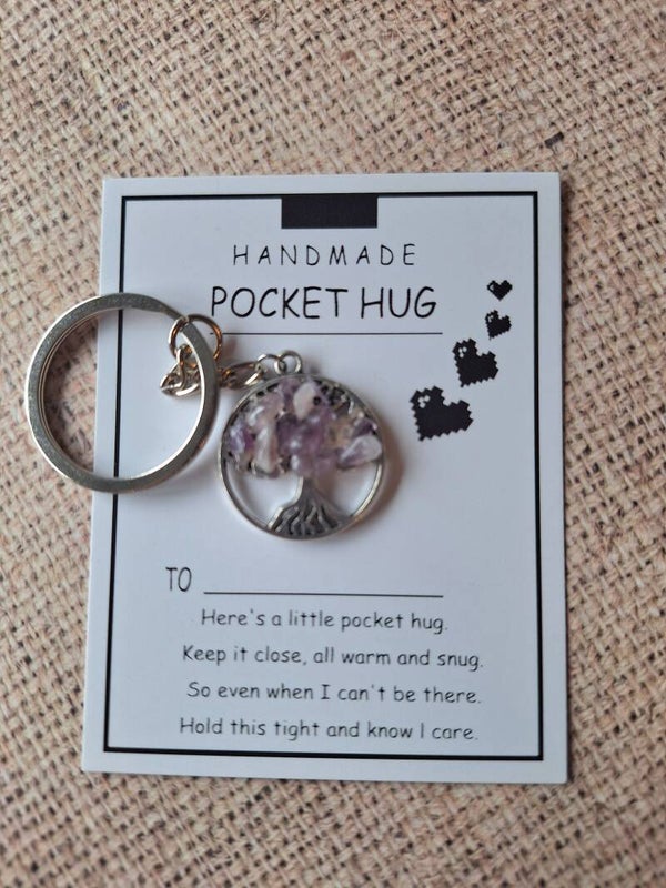 Pocket hug *Levensboom Amethyst