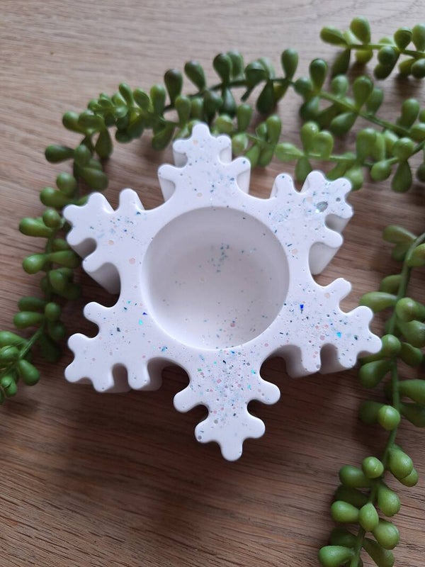 Waxinelicht sneeuwvlok VEERLE