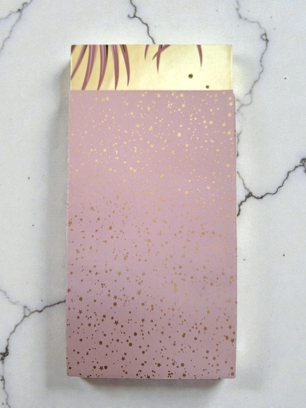 Cadeau zakje roze/goud 7 x 13