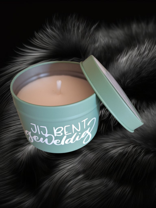 Geurkaars in blik – Fresh Cotton | Jij bent geweldig