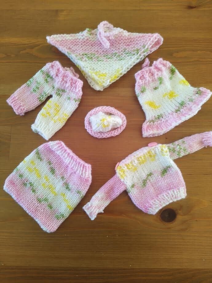 6-teilige Garnitur für Puppengrösse 18 cm