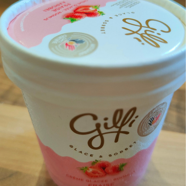 Glace artisanale fraise 🍓