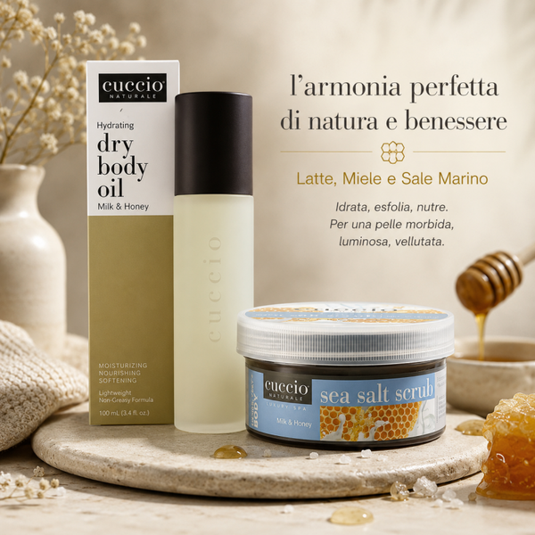 Latte e Miele Combo Scrub+Olio secco