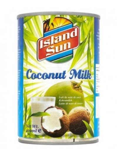 ISLAND SUN COCONUT MILK 12X400ML