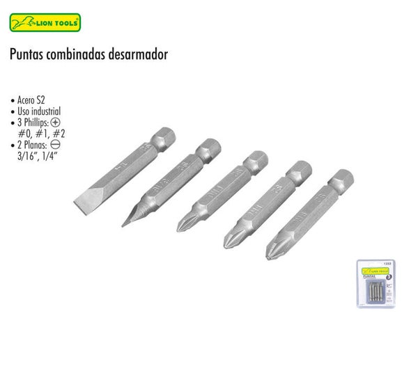PUNTAS PHILIPS DESARMADOR COMBINADAS