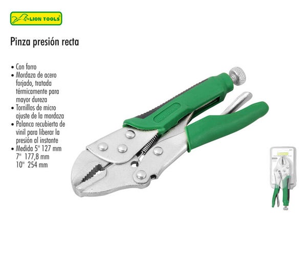PINZA PRESIÓN RECTA RECTA