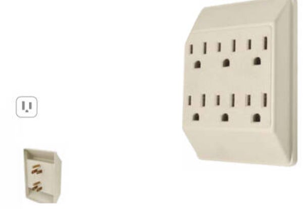 MULTICONTACTO ATERRIZADO ADAPTADOR 6 TOMAS