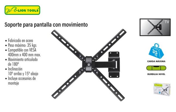 SOPORTE PARA PANTALLA CON MOVIMIENTO 10" A 55"