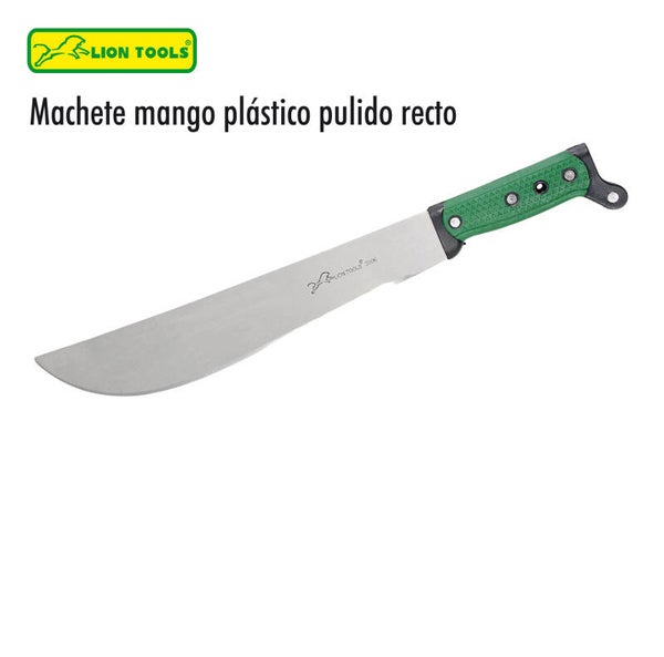 MACHETE MANGO PLASTICO RECTO PULIDO