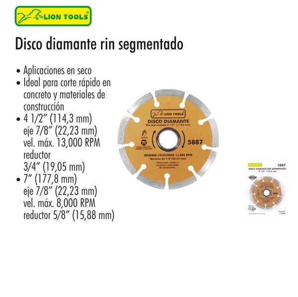DISCOS DIAMANTE RIN SEGMENTADO