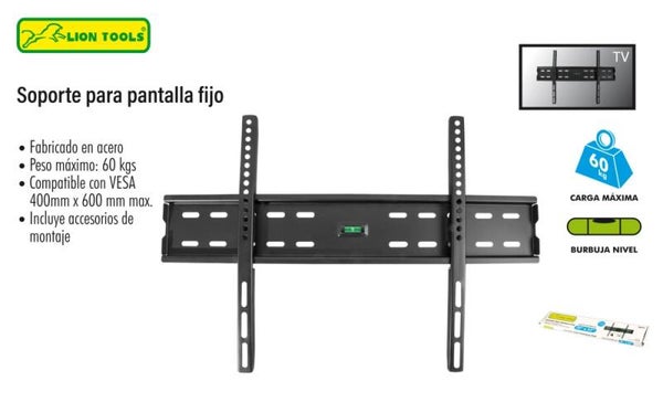 SOPORTE PARA PANTALLA FIJO 30" A 65"