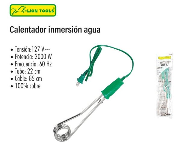 CALENTADOR INMERSIÓN AGUA 35 LTS